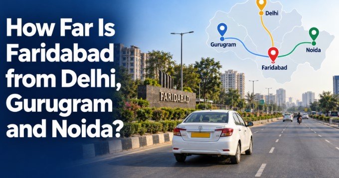 How Far Is Faridabad from Delhi, Gurugram and Noida?