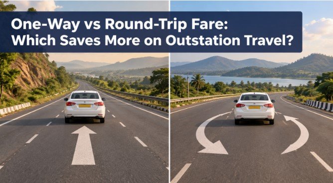One-Way vs Round-Trip Fare: Which Saves More on Outstation Travel?