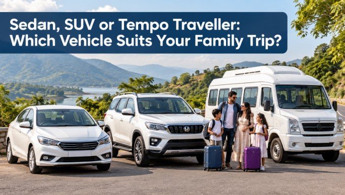 Sedan, SUV or Tempo Traveller: Which Vehicle Suits Your Family Trip?