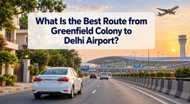 What Is the Best Route from Greenfield Colony to Delhi Airport?